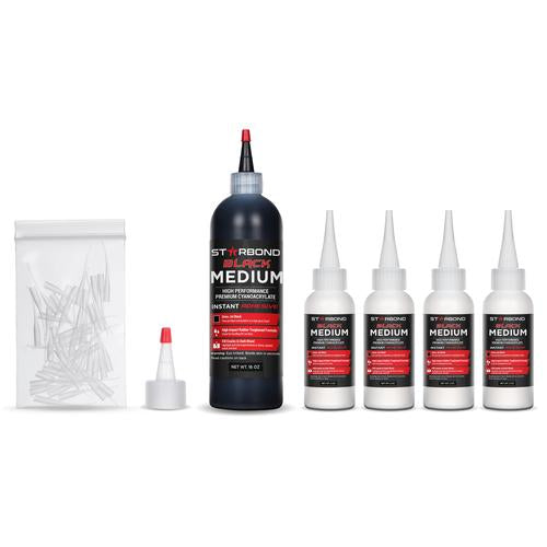 Black Medium CA Glue 16oz KE-150