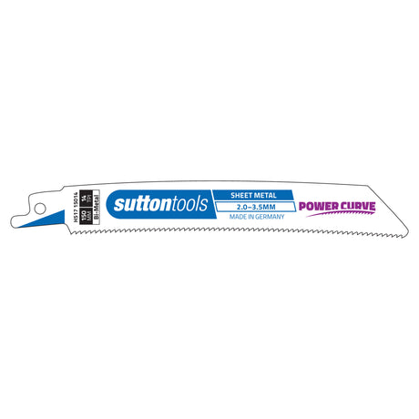 Power Curve Reciprocating Saw Blades – Sheet Metal 150x19x0.9mm 14TPI BiMtl CURV 2PK