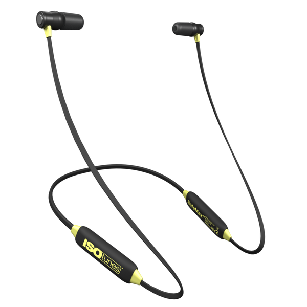 ISOtunes XTRA 2.0 Bluetooth Earbuds - Black/Safety Yellow