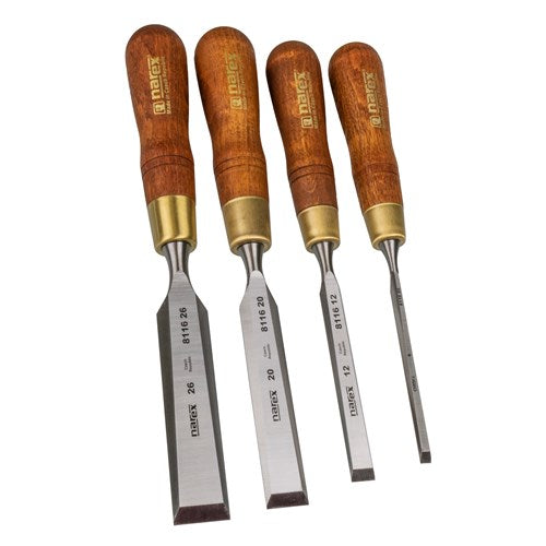 Narex Wood Line Plus Bevel Edge Cabinet Chisels Set of 4