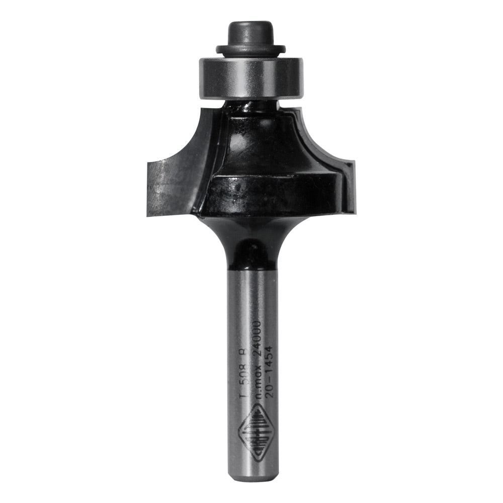 Round Over Router Bits Carbitool - with Bearing 1/4" Shank