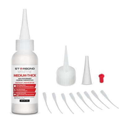 White Heavy Medium CA Glue 2oz DW-500